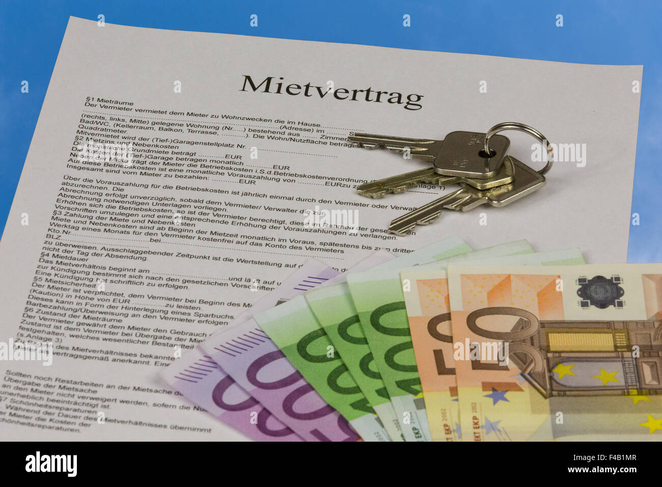 Lease contract 13 Stock Photo