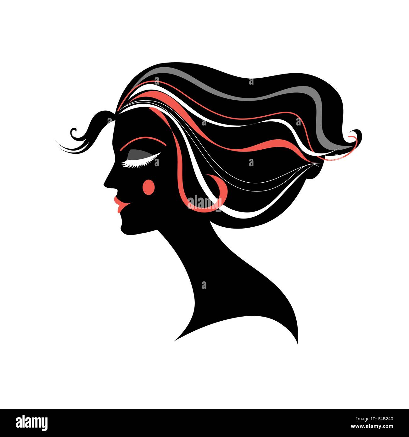 portrait of a beautiful woman Stock Vector Image & Art - Alamy
