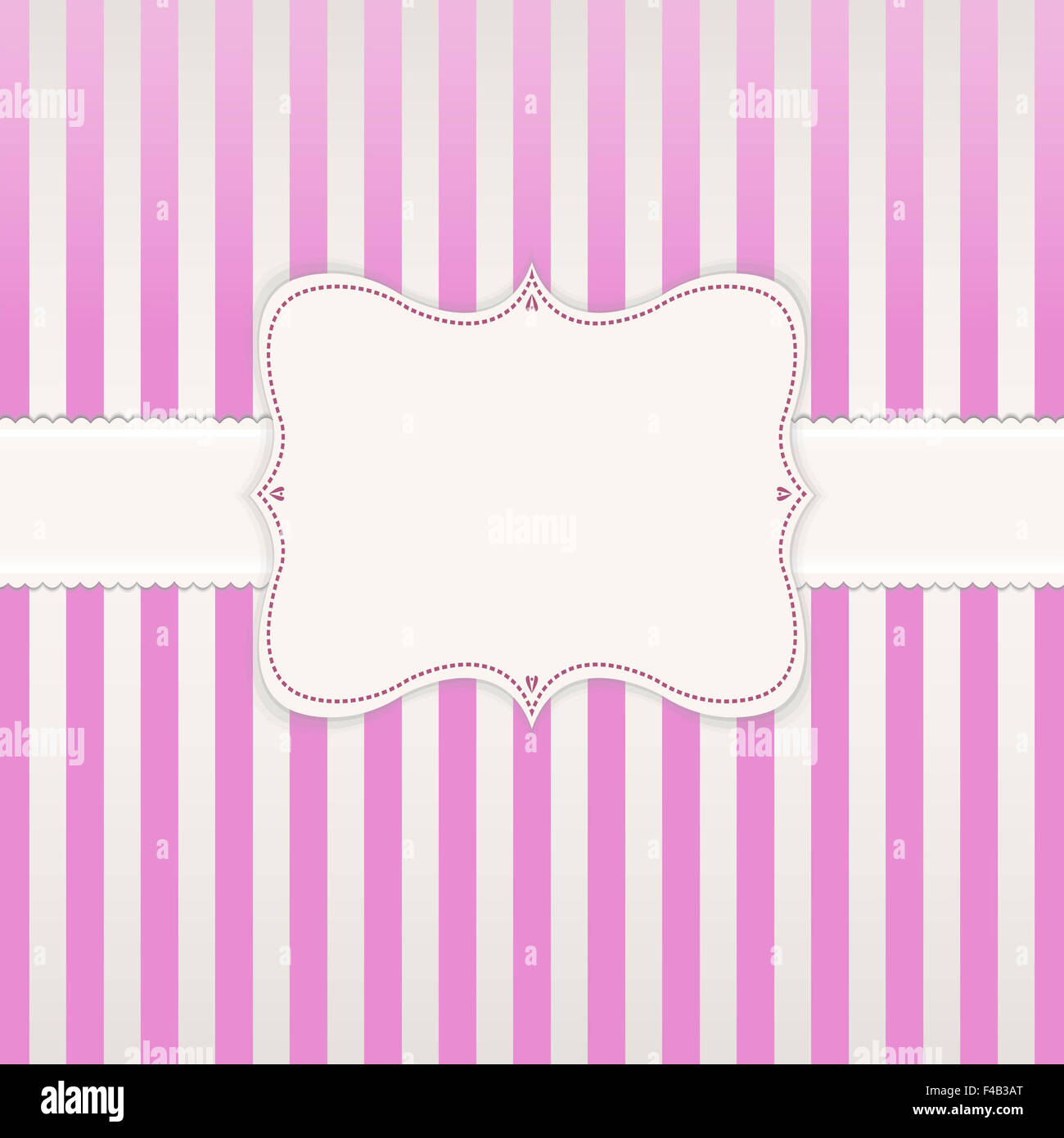 Vintage Label With Lines Stock Photo - Alamy