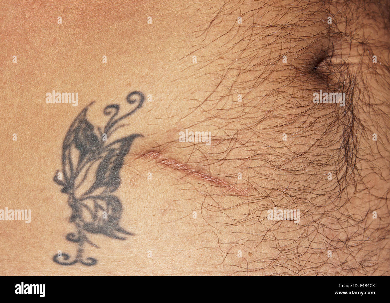 Scar tattoo Stock Photo