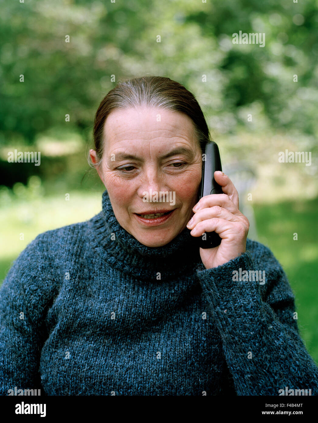 Portrait of a middle-aged woman. Stock Photo