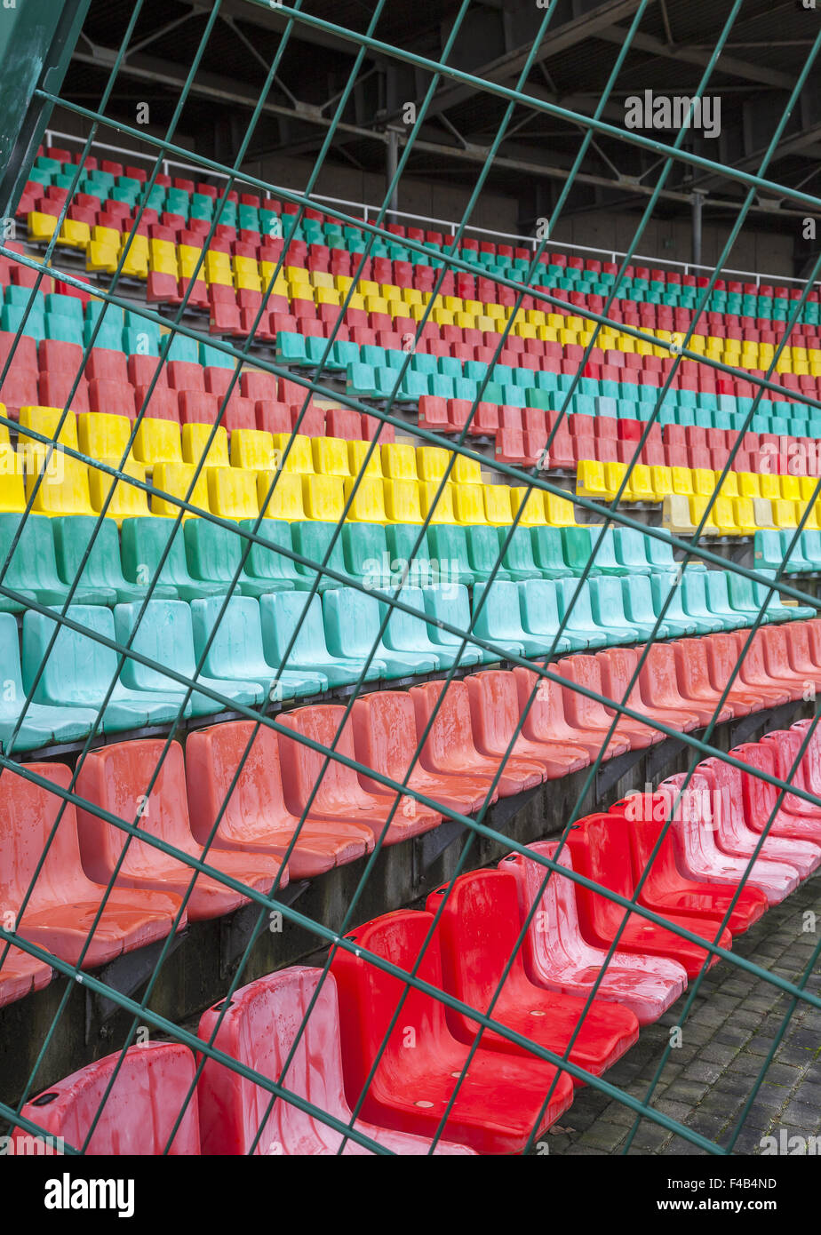 Seats in the sports stadium Stock Photo Alamy