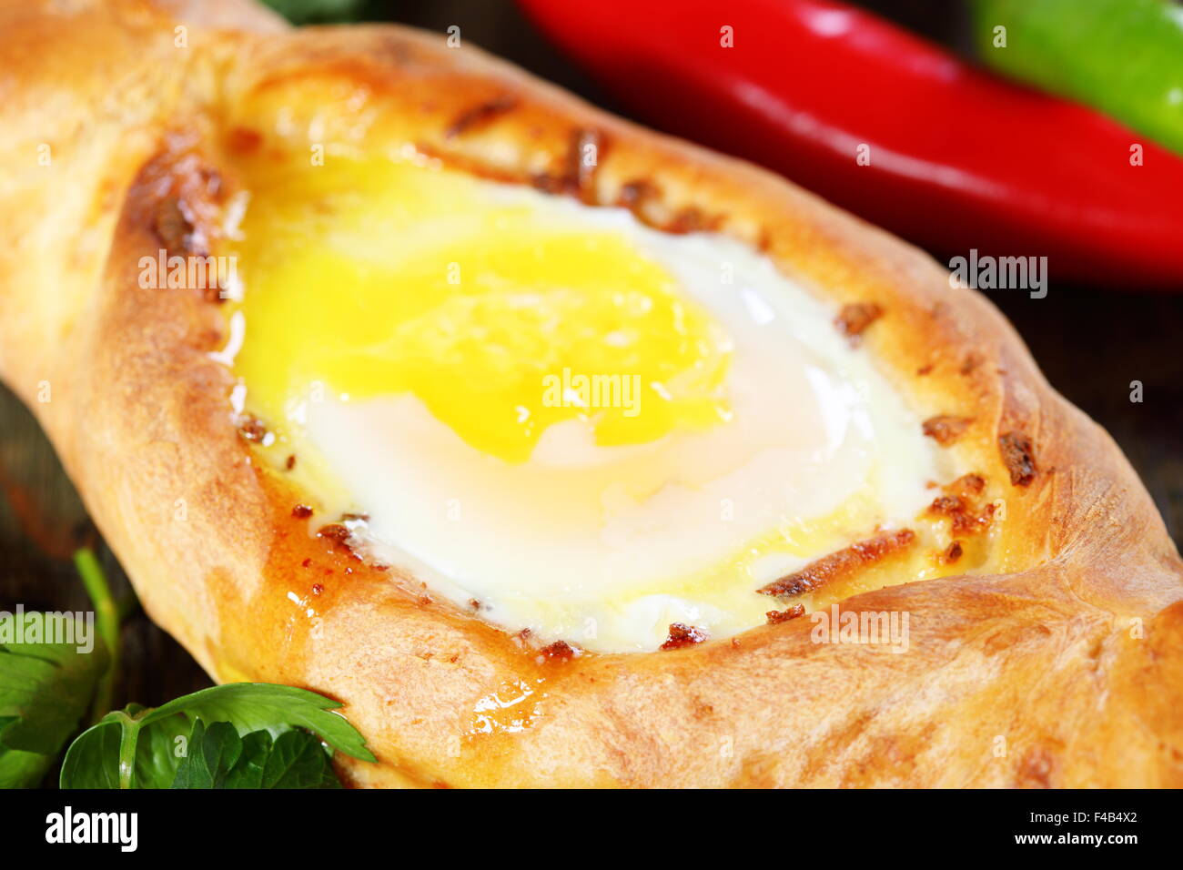 Georgian cheese pie Stock Photo - Alamy