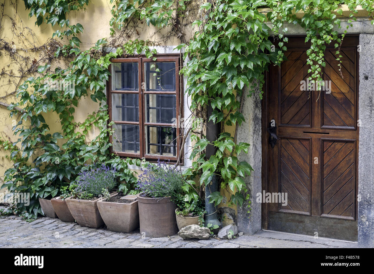 Old house facade Stock Photo - Alamy