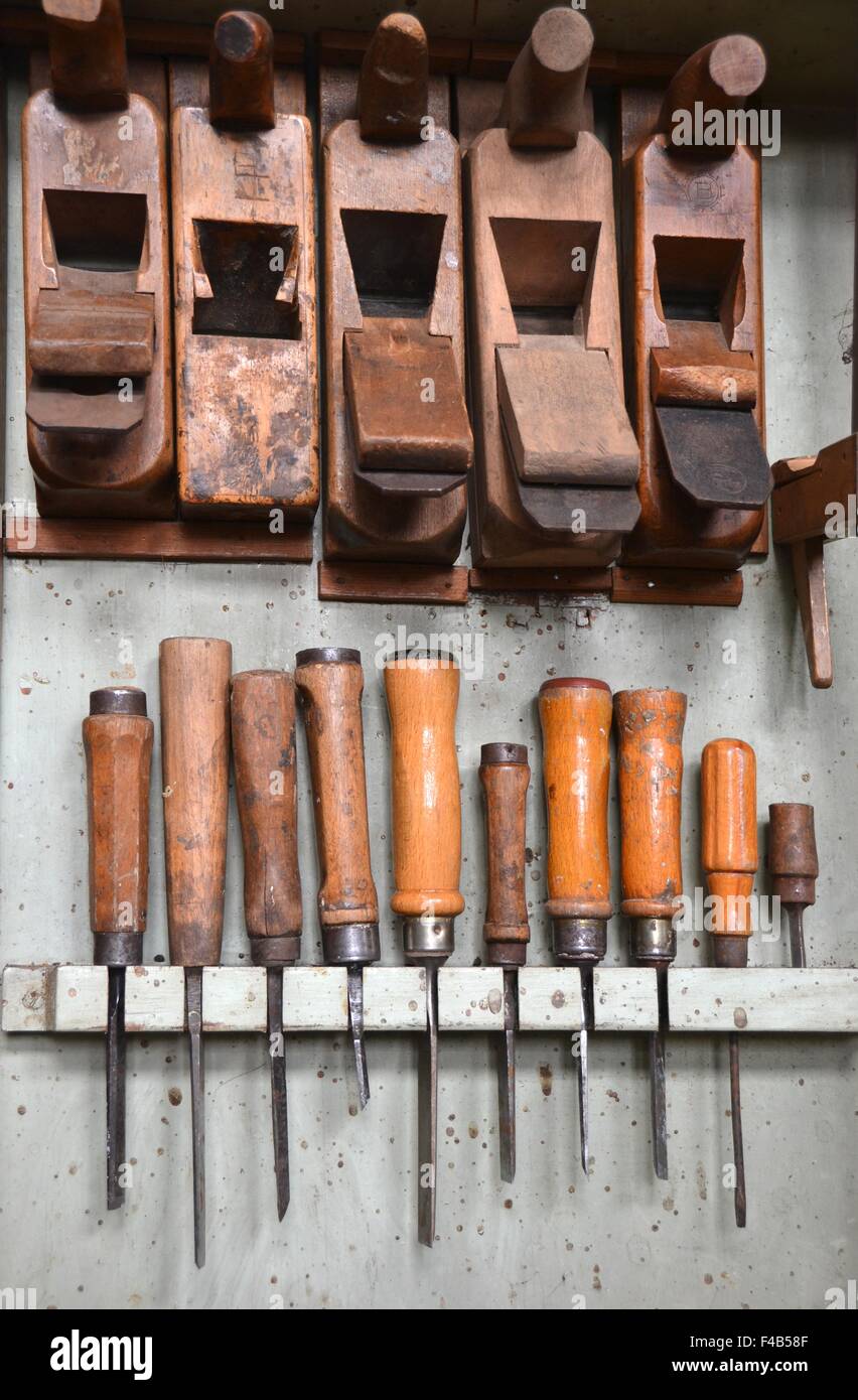 Tool in a carpenter's shop Stock Photo