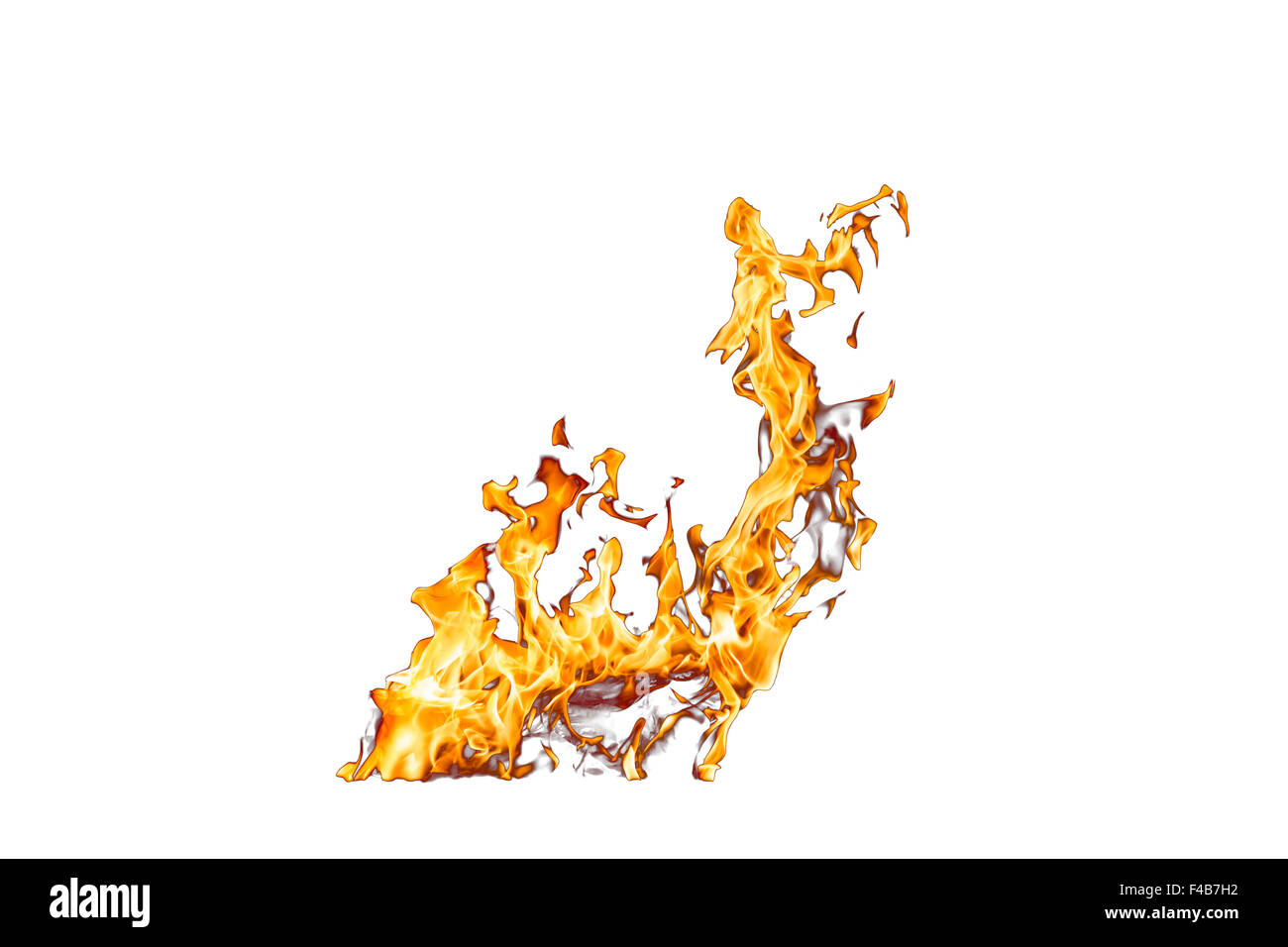 Flames on white hi-res stock photography and images - Alamy