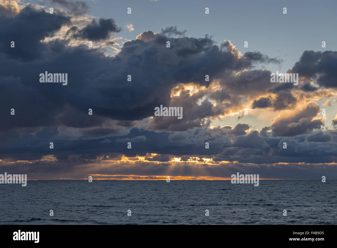 evening mood, Baltic Sea, Gotland, Sweden Stock Photo