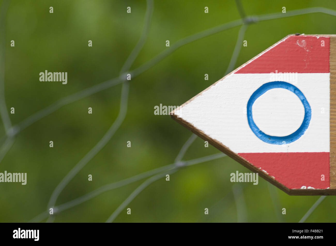 way marking Stock Photo