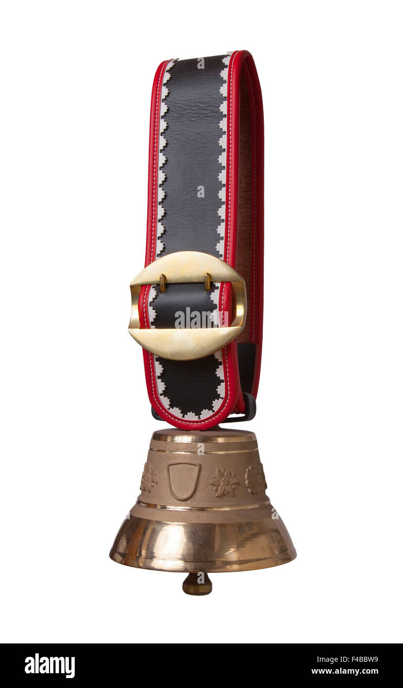 Souvenir cow bell from the Swiss alps Stock Photo