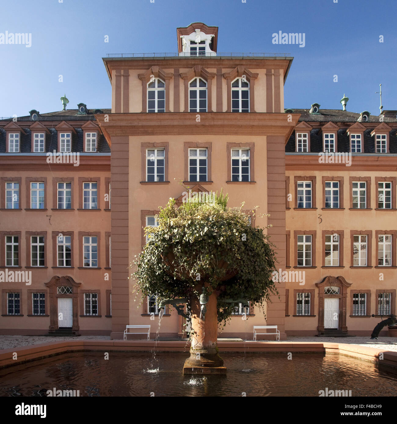 The castle in Bad Berleburg. Stock Photo