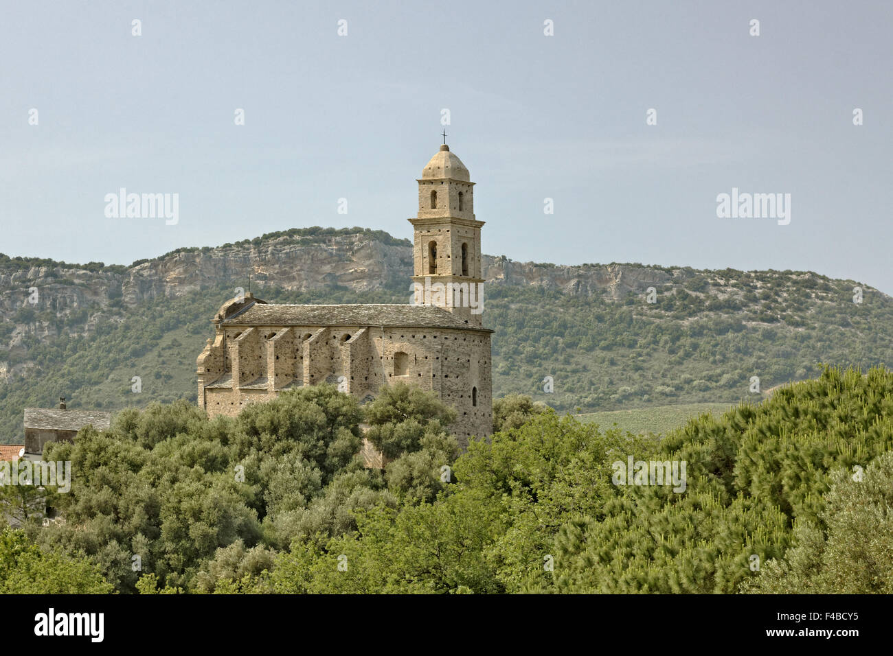 Patrimonio, Saint-Martins Church, Corsica Stock Photo