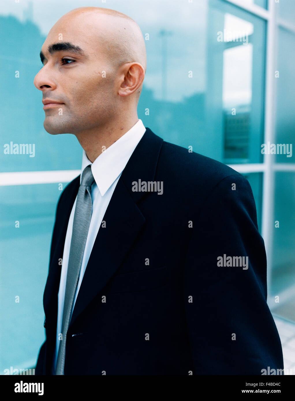 30-34 years adults only bald headed business businessman color image consultant dressed up hair-style man mid adult mid adult Stock Photo