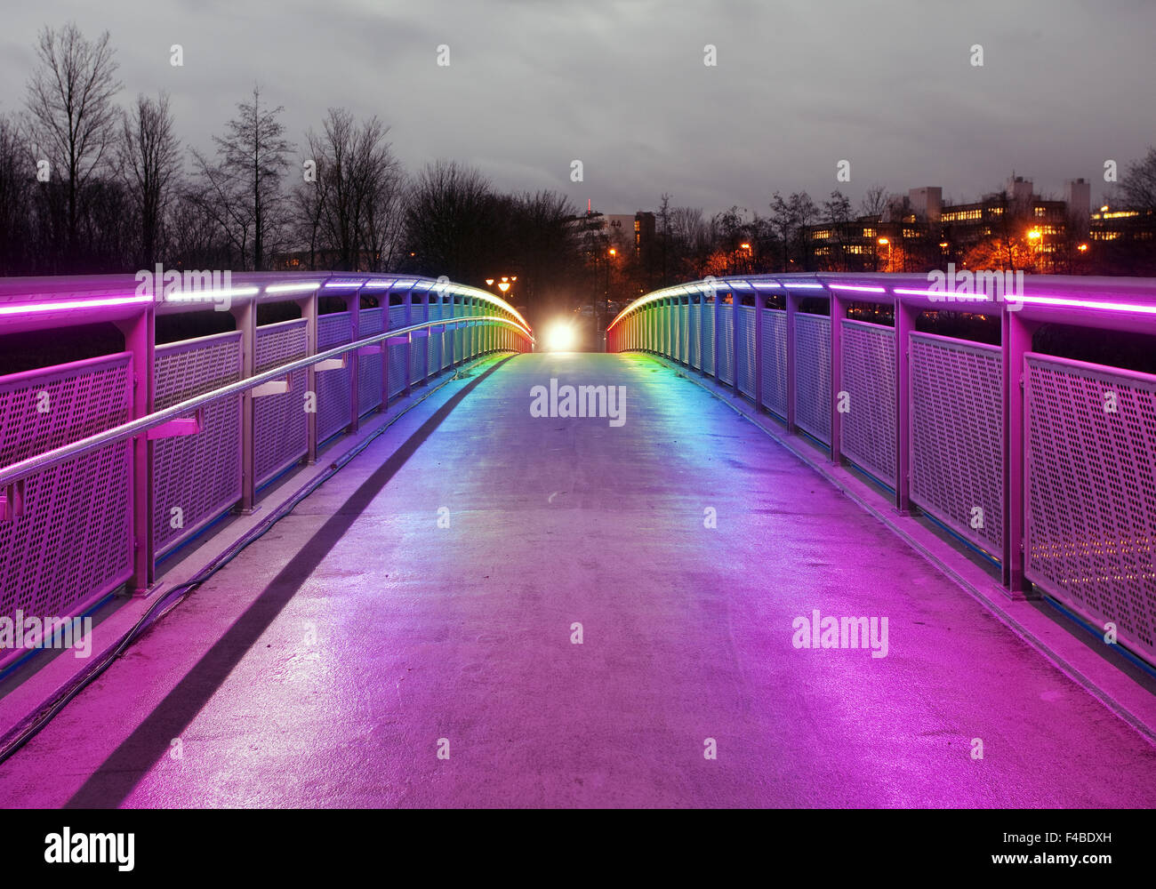 Rainbow Bridge, Dortmund, Germany. Stock Photo