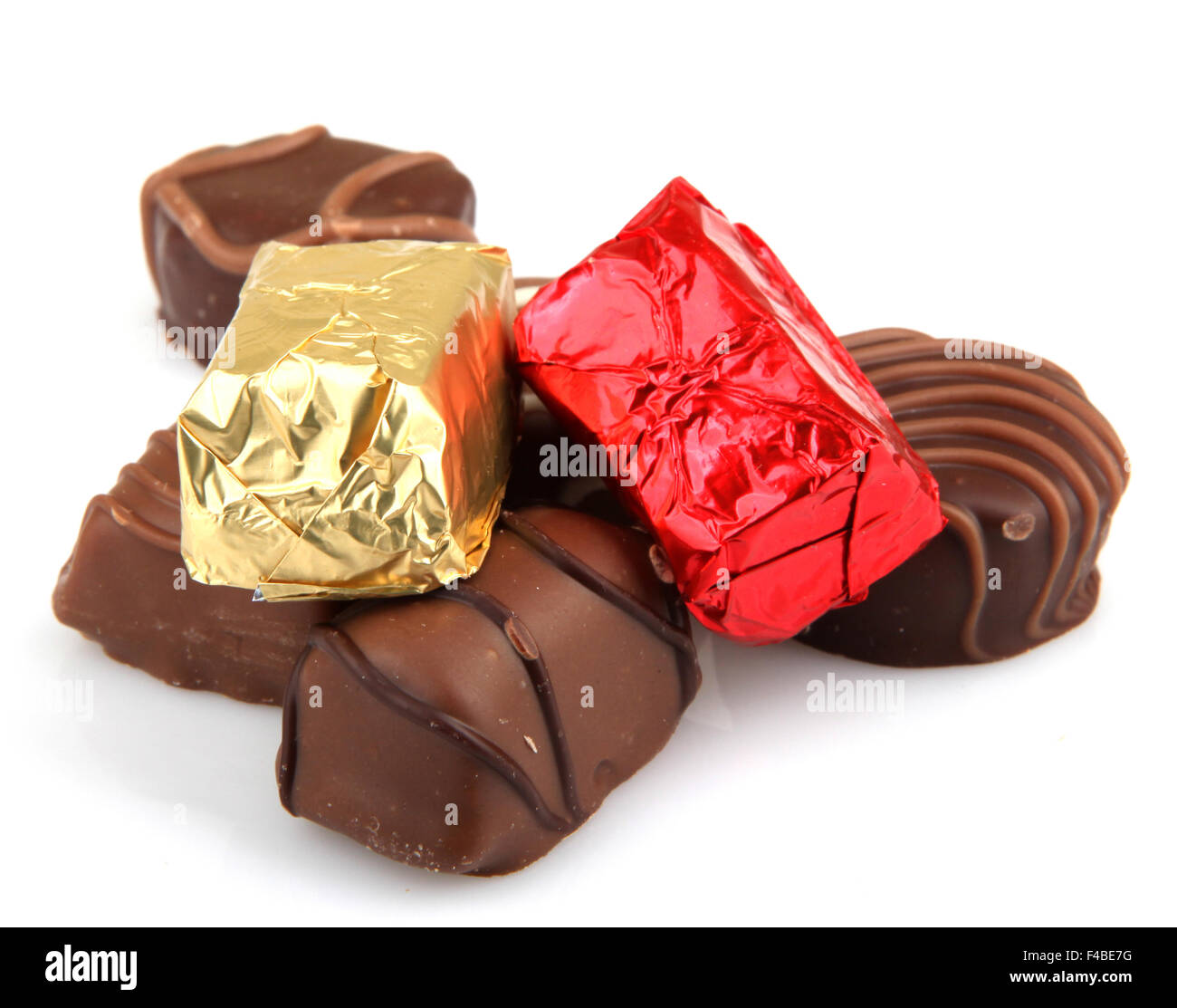 Assorted Fine Chocolates Stock Photo Alamy