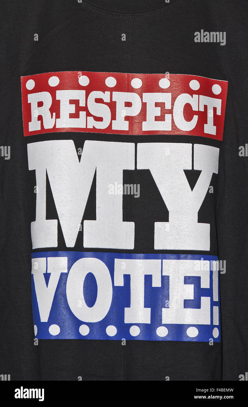 Respect my vote Stock Photo