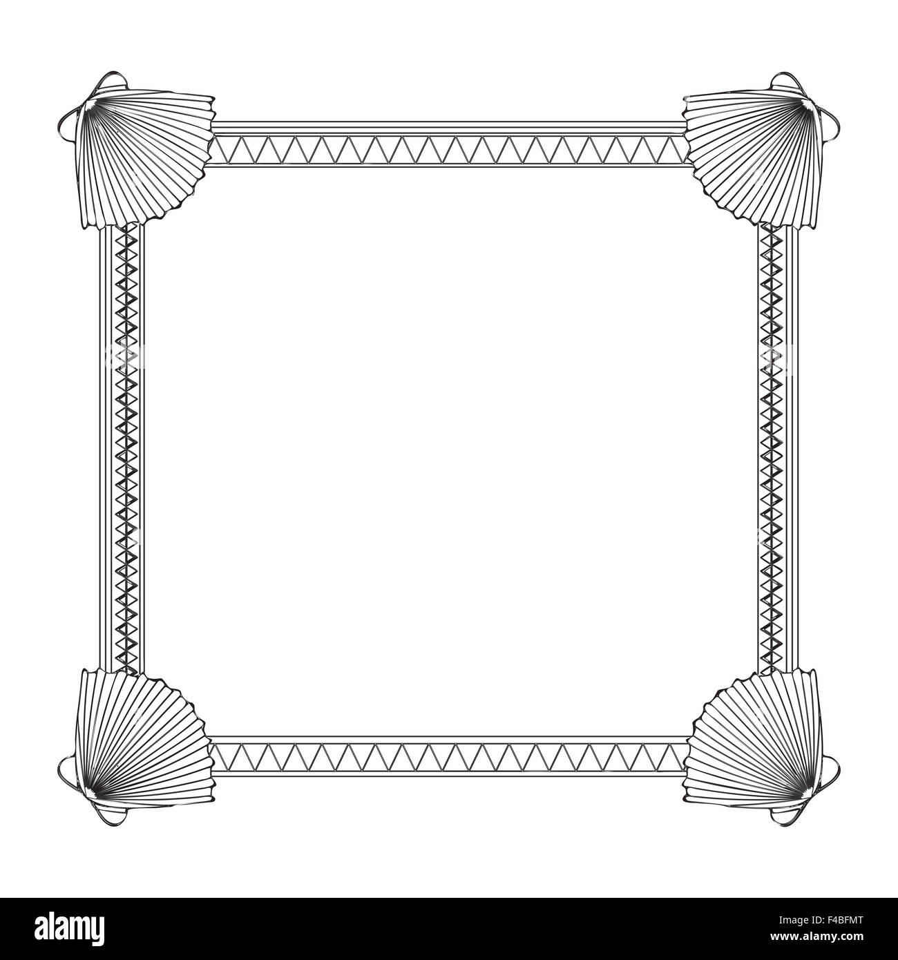 Shell Frame Drawing Shell frame Cut Out Stock Images & Pictures - Alamy
