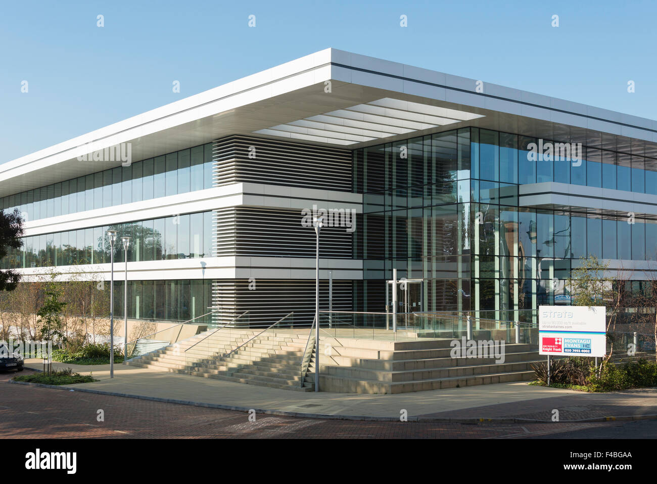 Strata office building for rent, Hale Street, Staines-upon-Thames, Surrey, England, United Kingdom Stock Photo