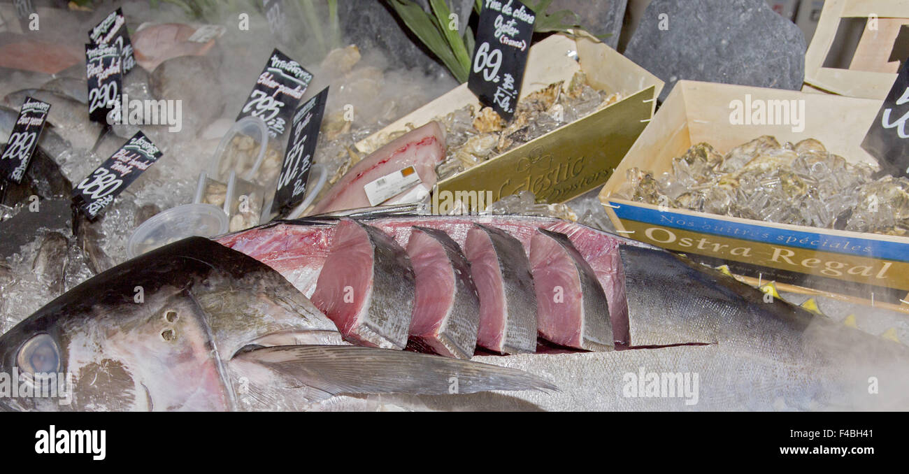 Fish counter Stock Photo