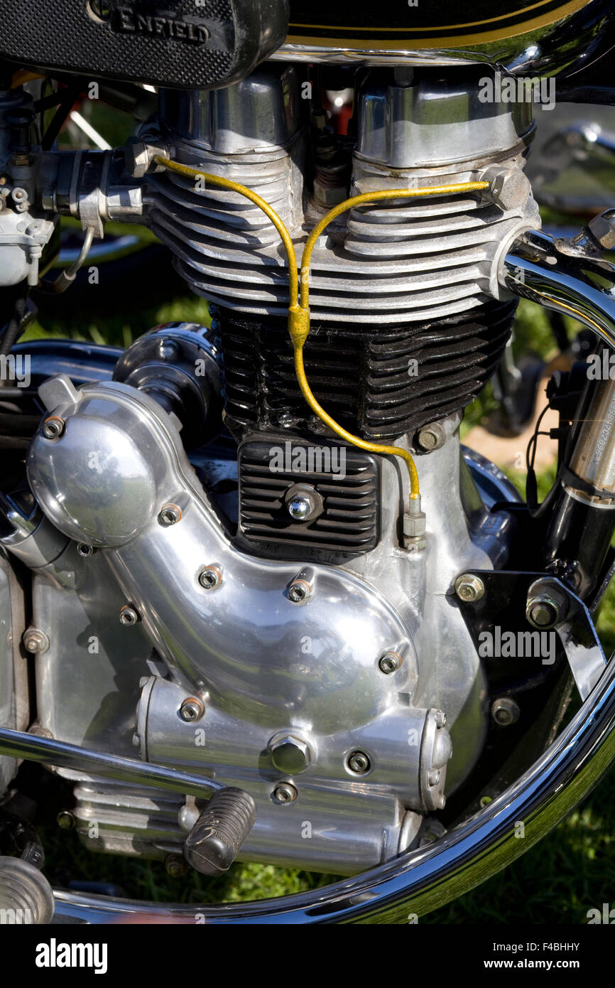 Royal Enfield, Classic British vintage motorcycle Stock Photo