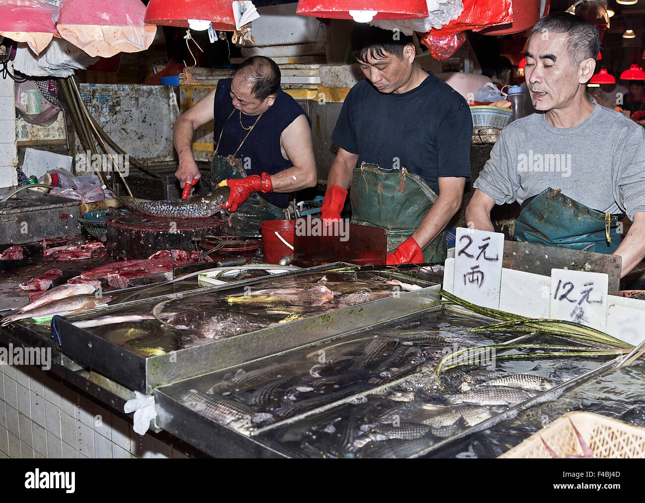 Fish Market Macau Stock Photo