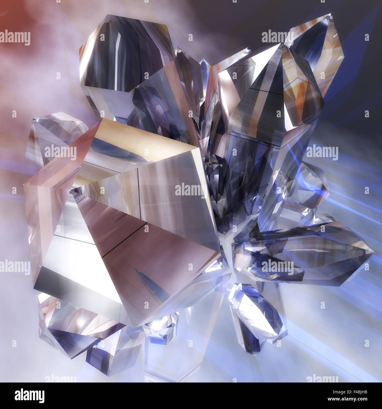 Crystal healing stones illustration hi-res stock photography and images ...