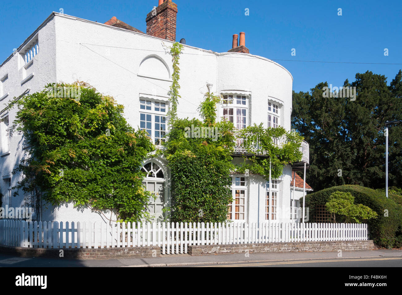 Period house on Thames riverside, High Street, Datchet, Berkshire, England, United Kingdom Stock