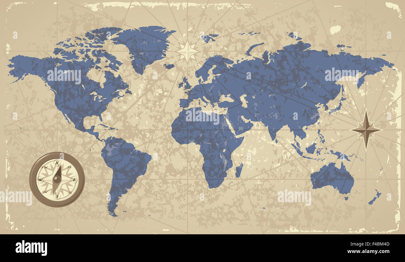 Australia map compass hires stock photography and images Alamy