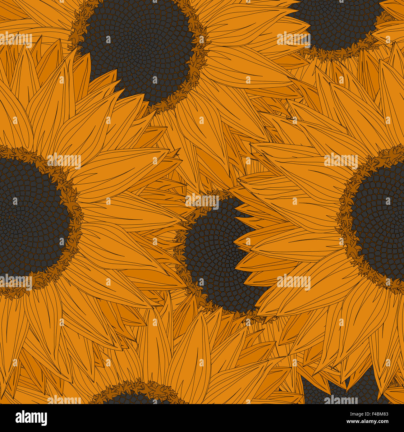 Abstract sunflowers hi-res stock photography and images - Alamy