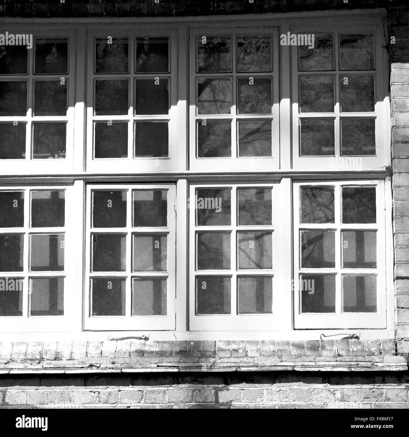 old windon in england london brick and glass the wall Stock Photo Alamy