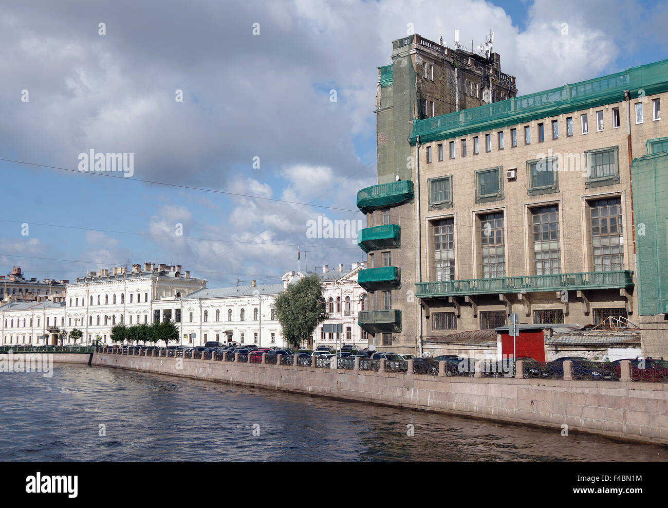 St Petersburg Constructivist building, city centre Stock Photo