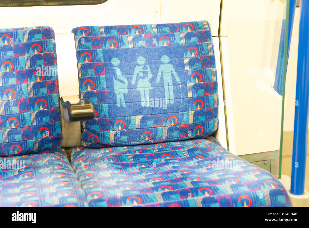 Seat for pregnant or elderly passengers on London Underground, Highgate