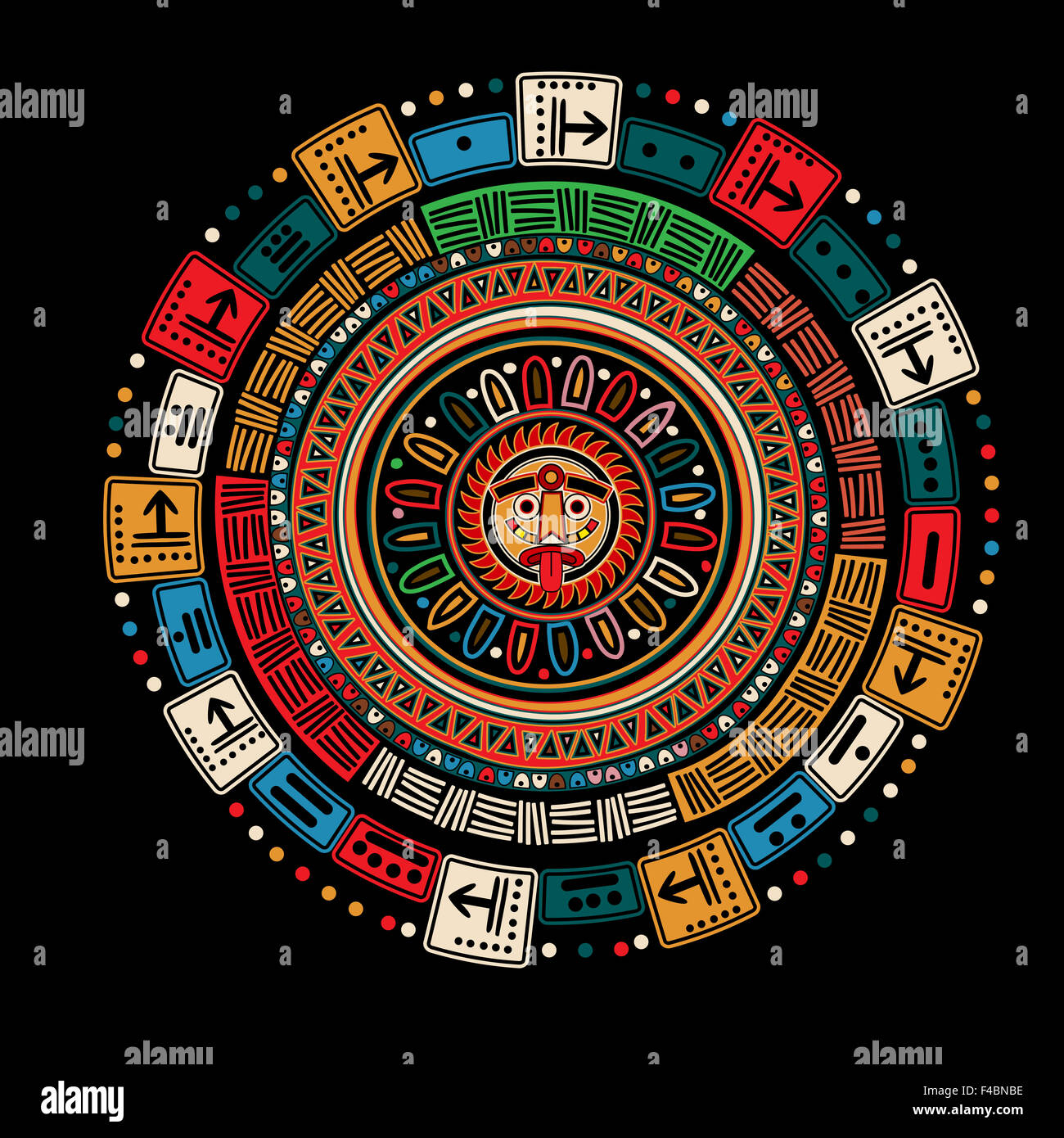 Maya calendar circle hi-res stock photography and images - Alamy
