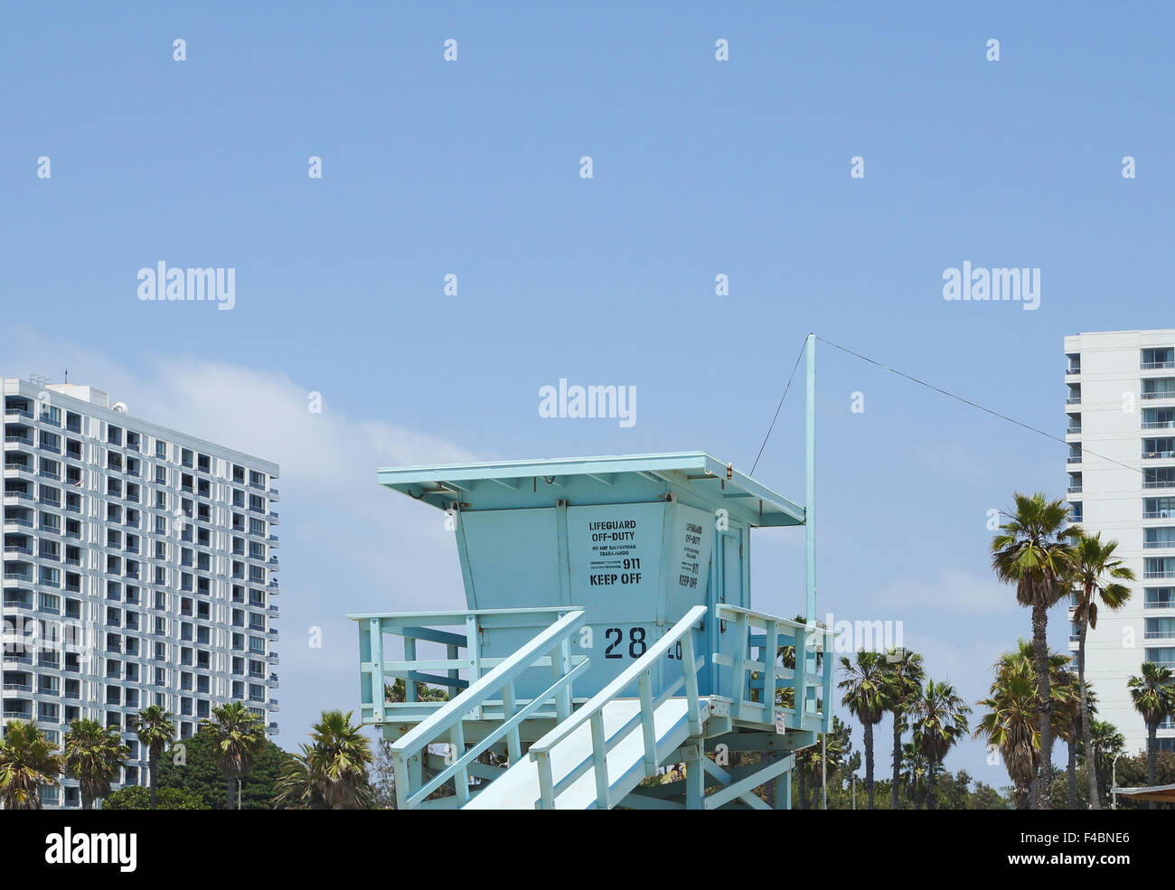 Lifeguard in Los Angeles Stock Photo