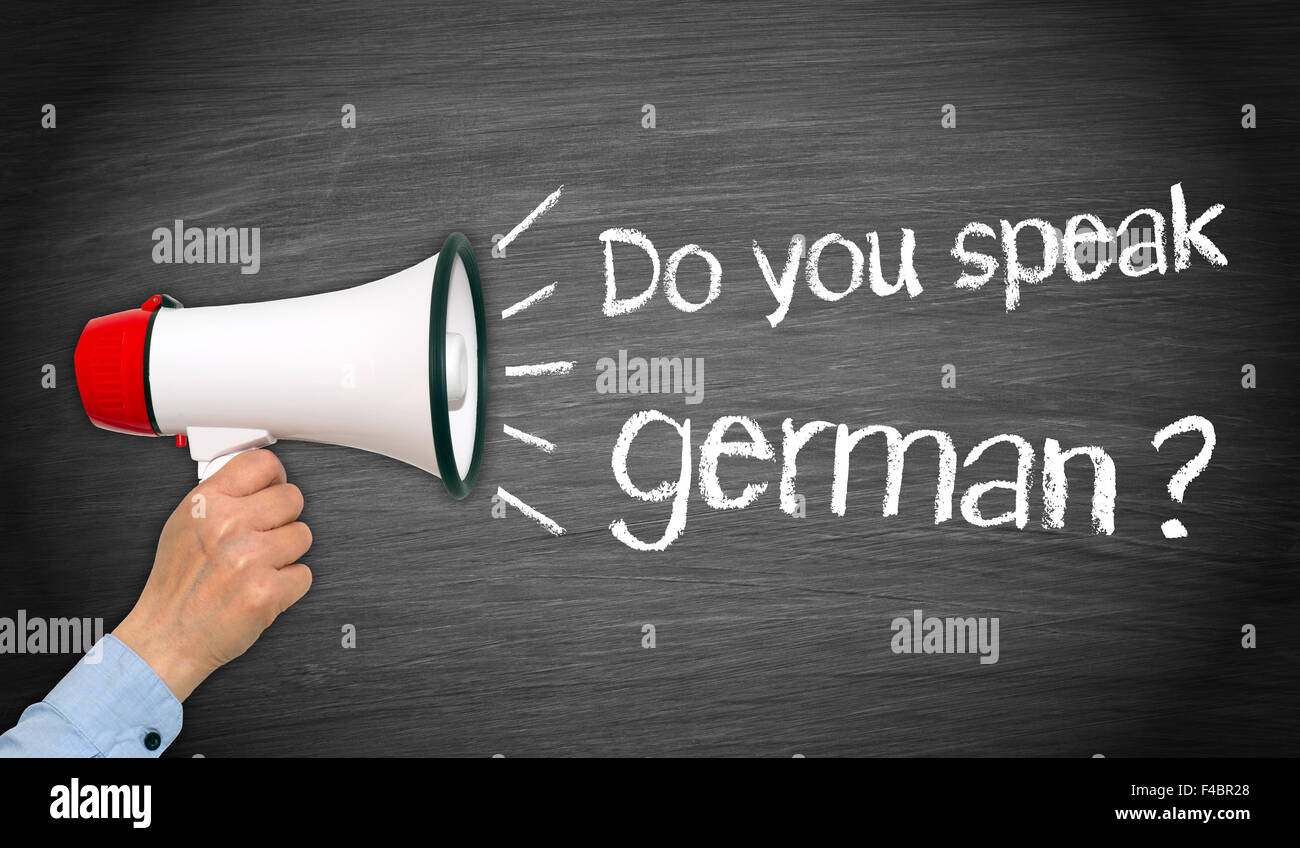 Do you speak german Stock Photo Alamy