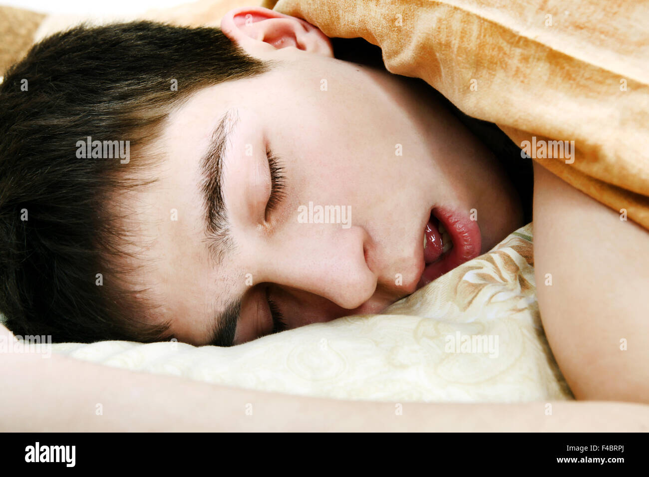 Teenager sleep Stock Photo