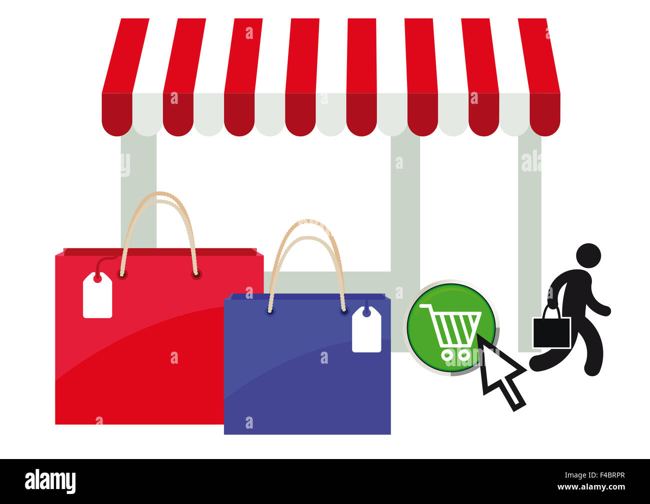 online shopping Stock Photo