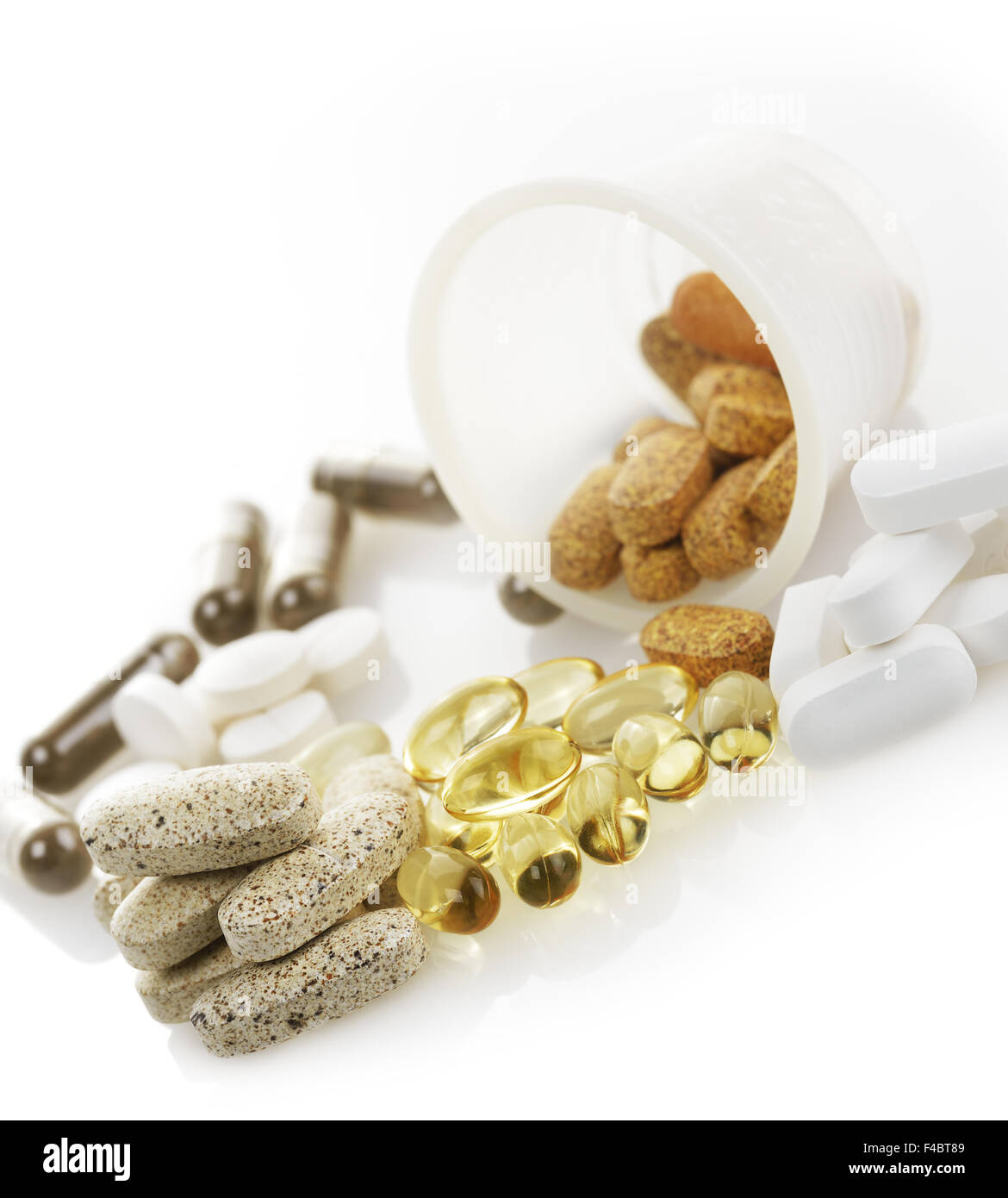 Variety Of Vitamins Stock Photo