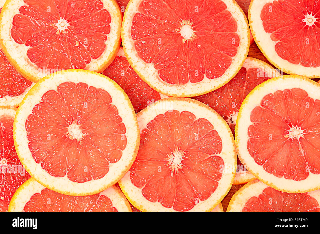 Fresh grapefruit as a background Stock Photo