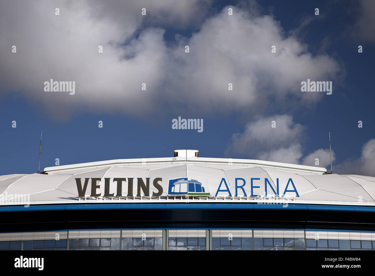 Soccer stadium Veltins Arena, Gelsenkirchen Stock Photo