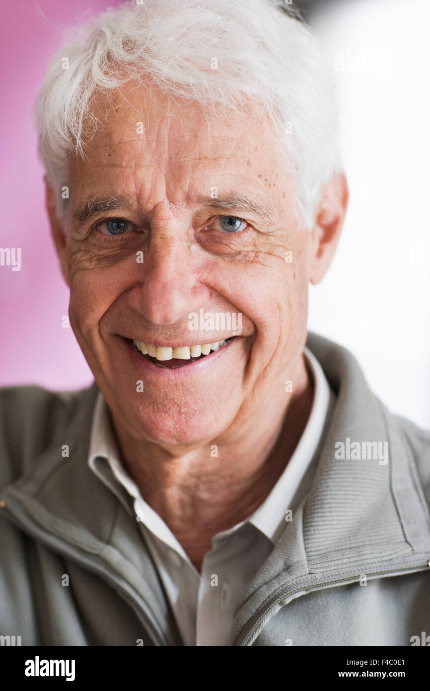 An old man laughing. Stock Photo