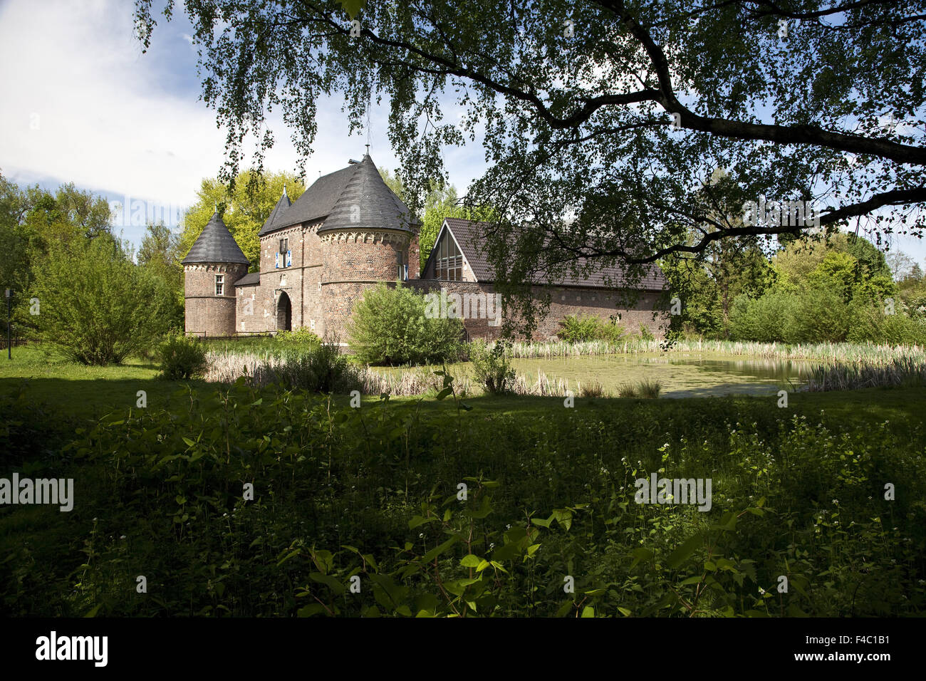 Castle Vondern, Oberhausen, Germany Stock Photo