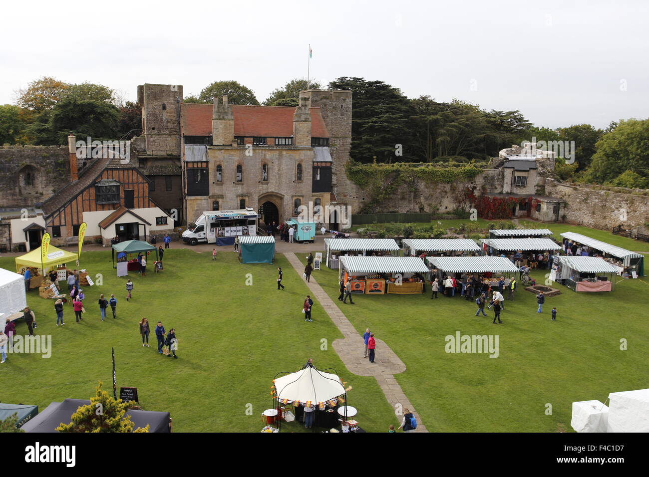 Monmouthshire Food Festival, Cadicot Castle, Gwent. October 2015 Stock Photo