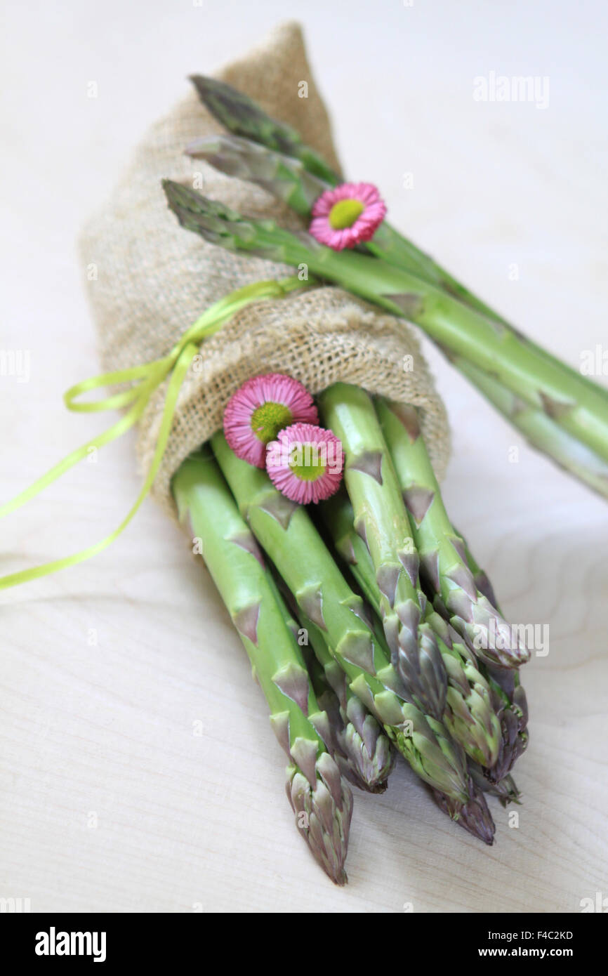 fresh green asparagus Stock Photo