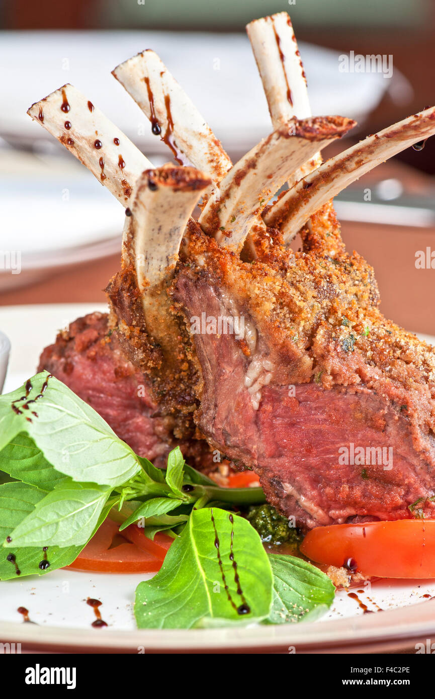 Roasted Lamb Rib Stock Photo - Alamy