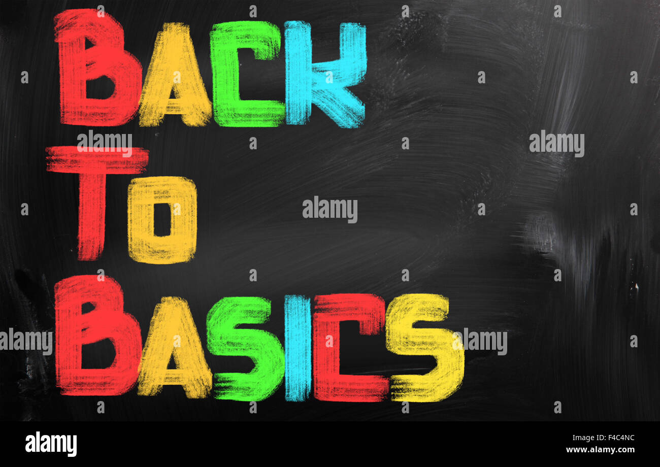 Back To Basics Concept Stock Photo