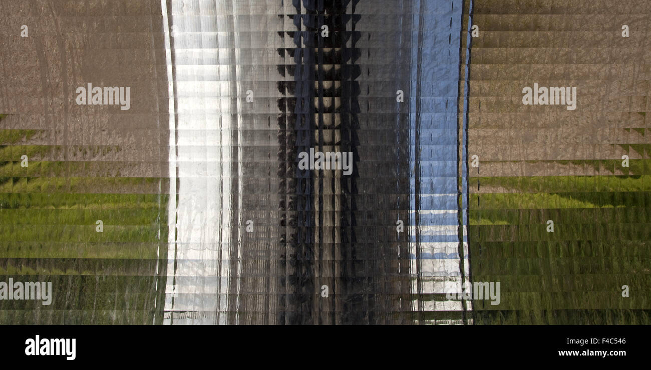 Artwork pixel tube, Kamen, Germany Stock Photo