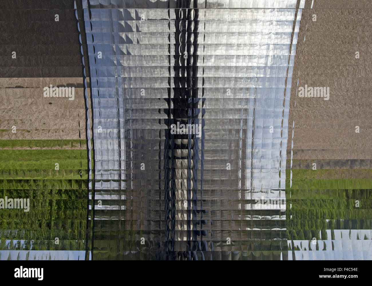 Artwork pixel tube, Kamen, Germany Stock Photo