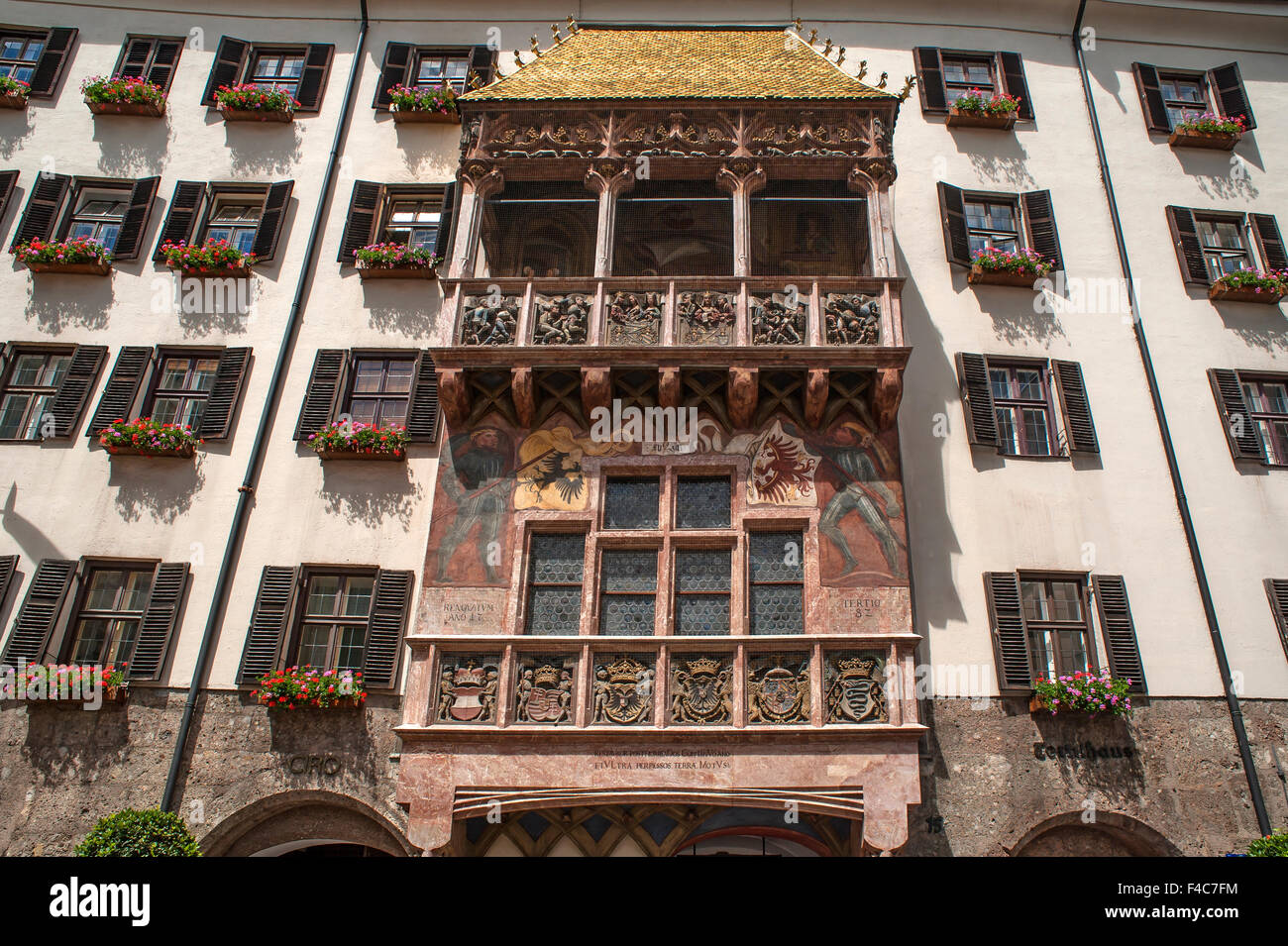 The Golden Roof, the late Gothic alcove balcony of 1497/98, Innsbruck