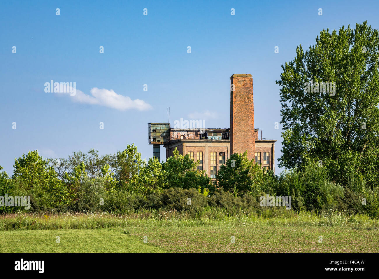 Historical factory in Rostock (Germany) Stock Photo