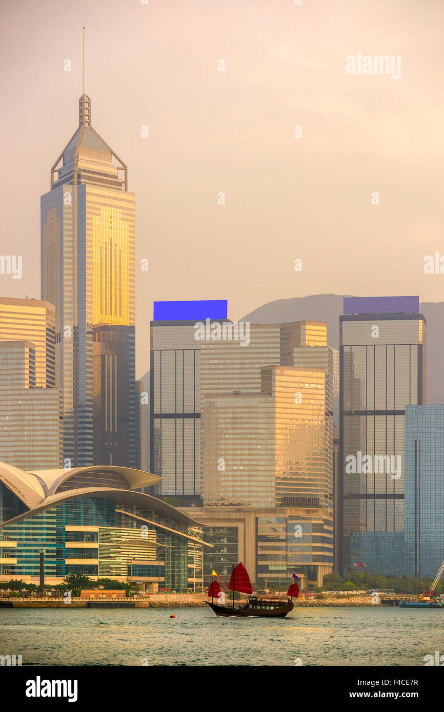 Panoramic view of Hong Kong skyline. China Stock Photo - Alamy